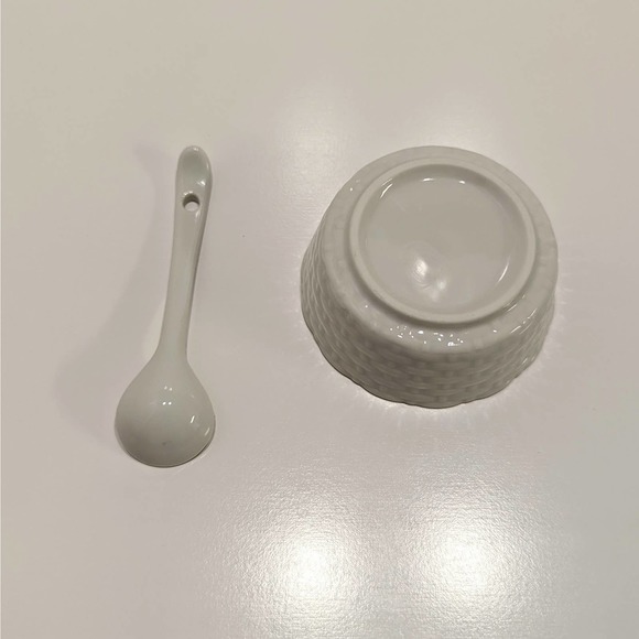 John Wagner and Sons Orange Marmalade Jelly Dessert Dish Set with Spoon Vintage - Picture 2 of 11